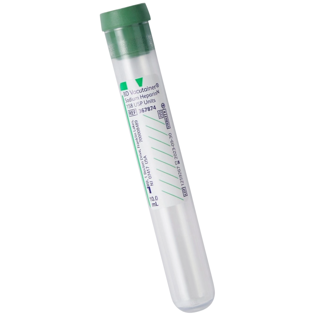 #T68 Green NaHep BD Vacutainer tube 6 mL