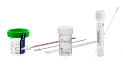 Supply # C01 or C02 ThinPrep® with broom, brush or spatula and Supply #S12 ESwab™ Specimen Collection and Transport System - White Cap and Supply #U02 90mL Sterile w/ Green Lid