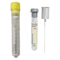 Supply #U73 UA Preservative tube with yellow cap and Supply #U01 C&S gray UA Preservative tube w/straw