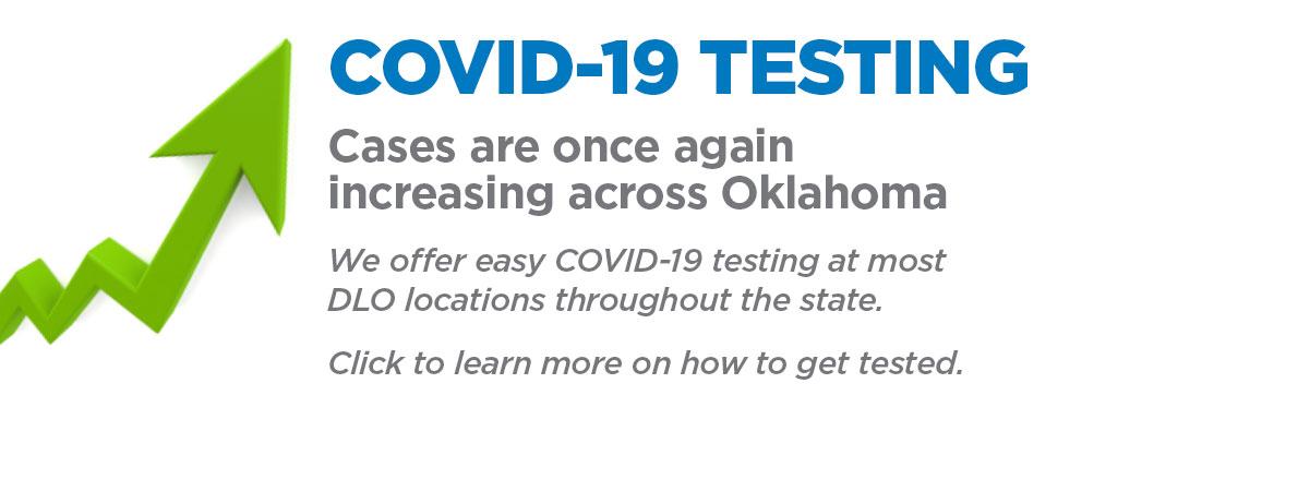 COVID-19 infections are on the rise in Oklahoma