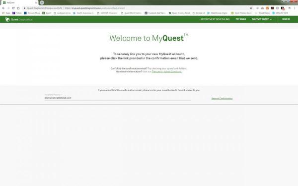 MyQuest Account Creation Step 8